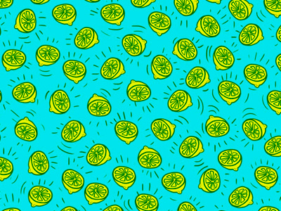 Lemonish pattern lemons neon pattern