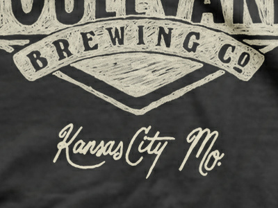 Made in Kansas City apparel cursive hand drawn type hand writing kc missouri script type typography