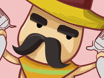 Mr. Tequila bigote mexican mexico mustache tequila