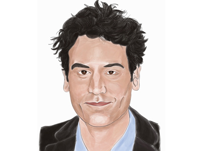 Ted Mosby illustration illustrator movie character serial series star tv vector