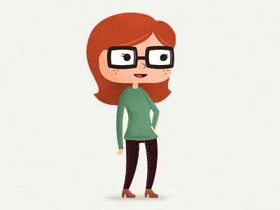 Ginger character ginger illustration redhead