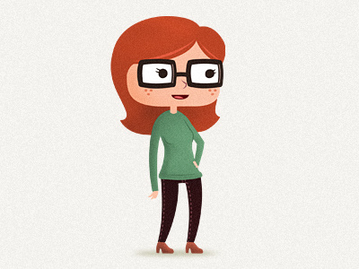 Ginger character ginger illustration redhead