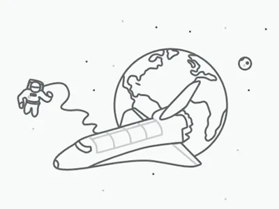 Space illustration space