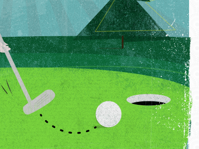 Birdie golf illustration summer web