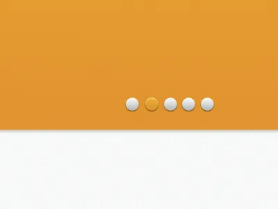 Orange and White? banner orange shadow slideshow ui ux white