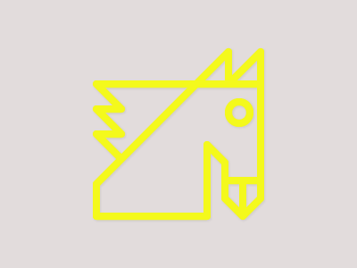 Glow Pony animal app horse icon svg web