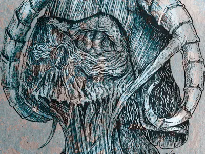 Zombie Vader Dribbble darth vader illustration jedi sketch sketchbook star wars vader