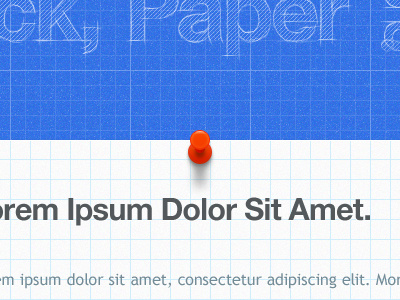Red Pin: Version 2 blueprint grid lighting paper pin red shadow sketch theme wordpress