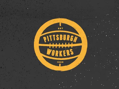Pittsburgh Workers basketball black pittsburgh playoff rebound yellow