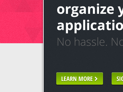 organize y applicatio buttons noise open sans