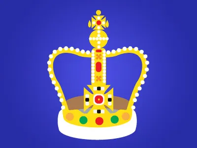 Crown icon crown design icon uk vector
