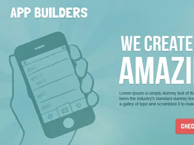 Website Header Color Change app blue illustration iphone