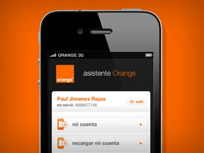 Orange App design iphone mobile orange ui ux