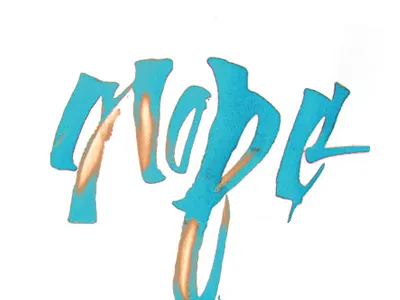 Sea. calligraphy handwriting lettering ruling pen