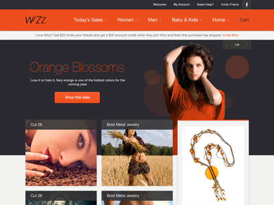 Wizz - eCommerce PSD Template clean ecommerce psd template web 2.0 wizz