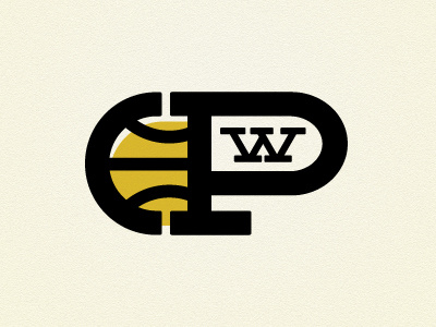 Pittsburgh Workers Logo basketball black and yellow logo rebound