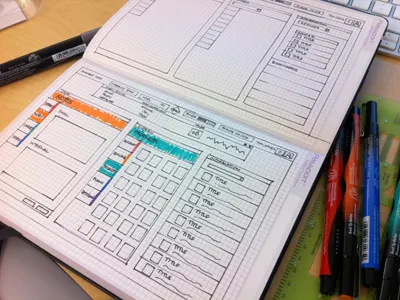 Sketching out ideas application concept sketch ui ux visualization wireframe