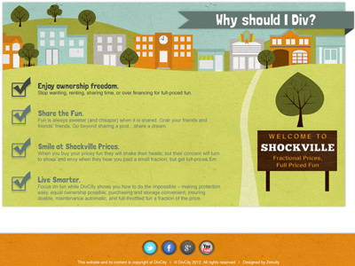 Div City Info Graphic illustration info graphic texture web design