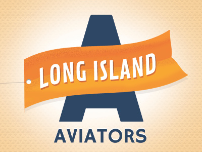 Long Island Aviators dribbble logo long island aviators plane playoff rebound