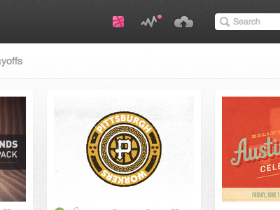 New Activity activity badge dribbble notification