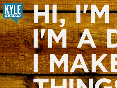 Sneak peek at new site designer gotham speech bubble website woodgrain