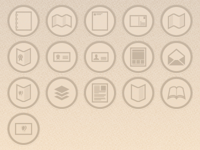 Print Icons icons illustrator print