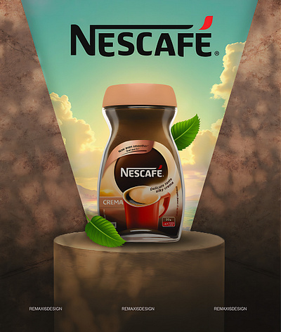 Nescafe Promo Poster Design branding graphic design logo