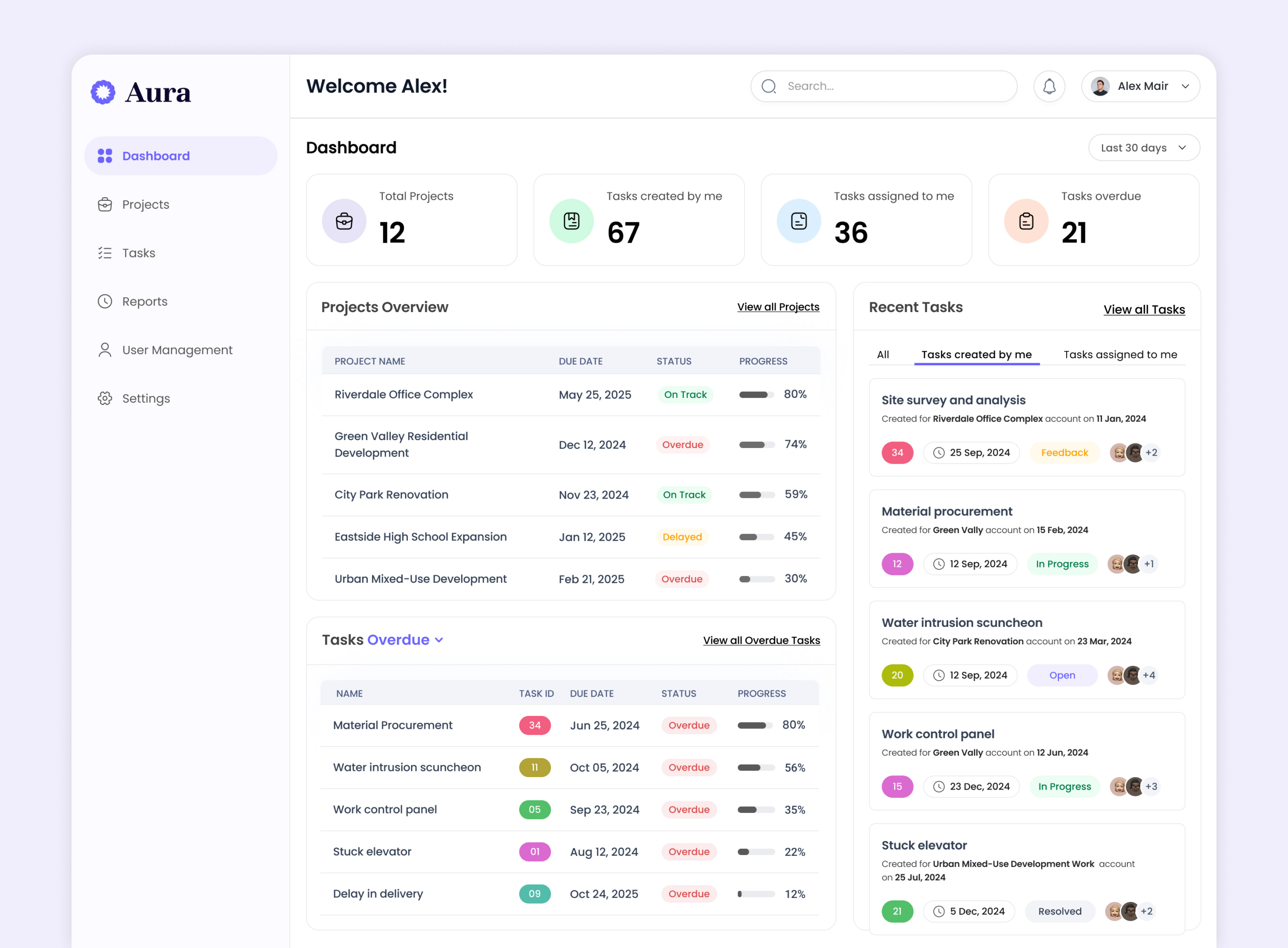 Example of Saa S Web Application Design