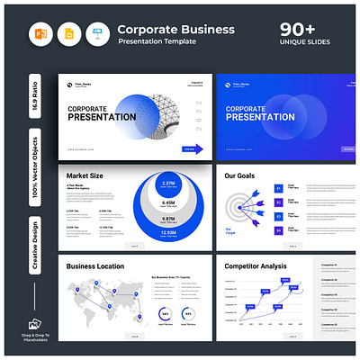 Corporate Business Presentation Template 1920x1080 annual report branding business business presentation company profile corpoarte corporate business corporate profile creative proposal design graphic design infographic new pitch deck pitch deck presentation presentation print slide template