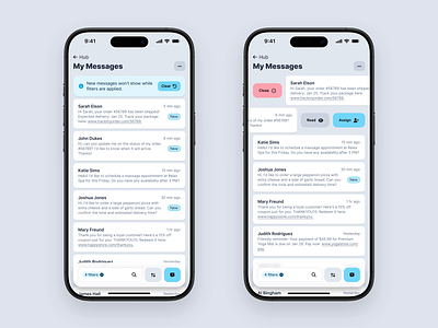 Voxie Mobile App app design messaging app ui design