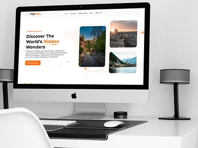 TripTales branding ensuesoft graphic design landingpage latest new travel trending uiux