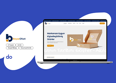 BeyazOfset branding ecomerce ecommerce graphic design packaging ui web web design