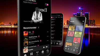 Apple Music ~ "Local" concept applemusic discovery local music spotify streaming ui ux