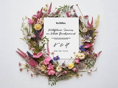 Wildflower wreath abstract art background blossom border botanical botany circle decoration elgance flower frame fresh garland love natural photography wild wreath