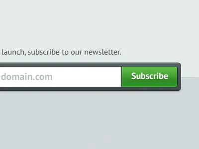 Subscribe button field green teaser page