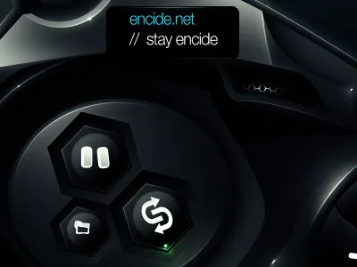 Dark Interface black dark encide glossy interface