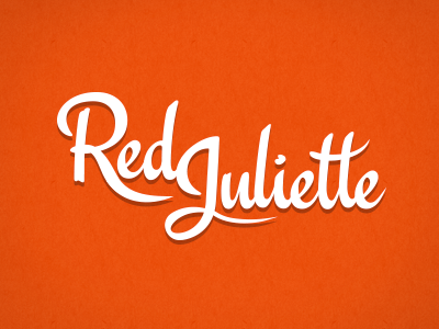 Red Juliette identity logo typography