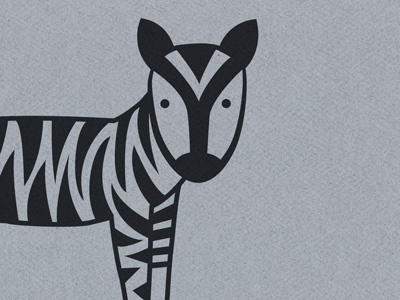 tiger stripes on a zebra africa illustration quirky zebra