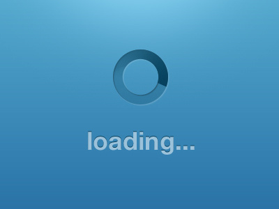 PuzzleGram apple blue gui interface ios iphone light loading retina