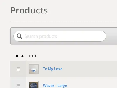 Product Overview clean simplicity tictail ui white