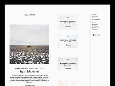 Web Layout grid interface layout magazine web wordpress