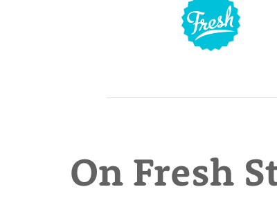 On fresh