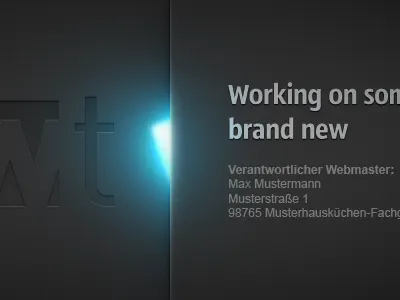 Another "coming soon" page... photoshop web