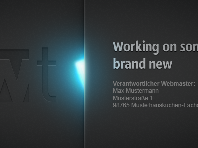 Another "coming soon" page... photoshop web