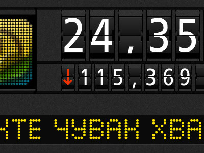 Monitor airport board display flip info numbers panel retro statistics