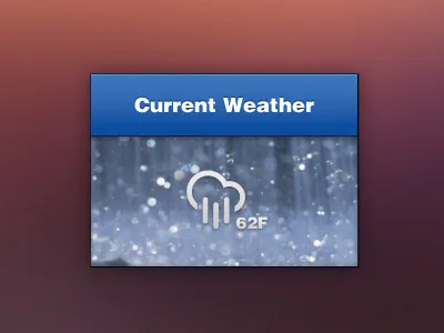 Weather widget