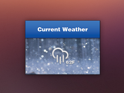 Weather widget