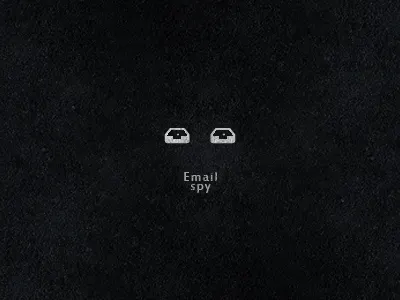 Email Spy black design email eye face head icon inbox logo mail mailbox mark negative space spy symbol white