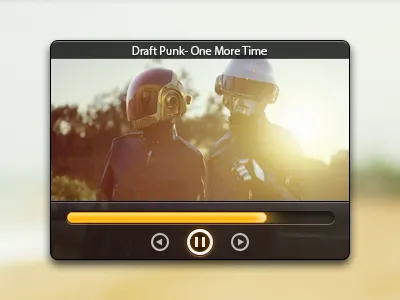 One More Player daft punk mini miniartx minimalism player sexy simply ui