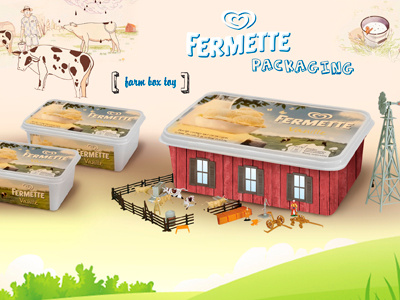 Fermette Toybox ice cream in store packaging